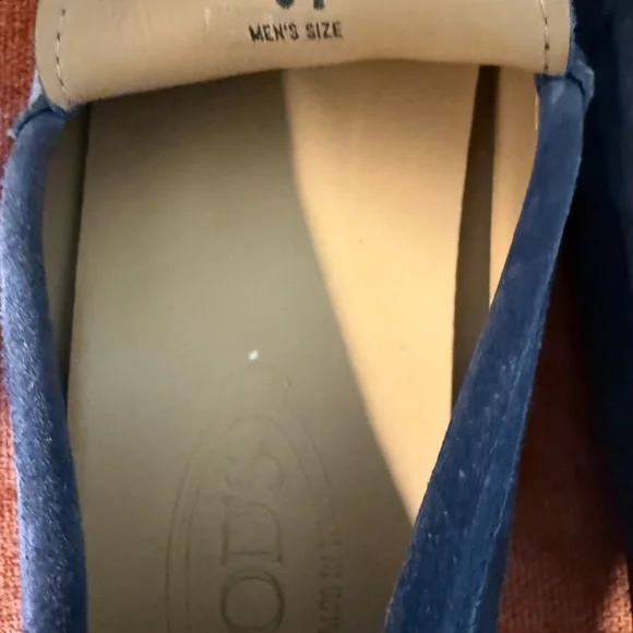 Tod’s Men's Blue Suede Driving Shoes